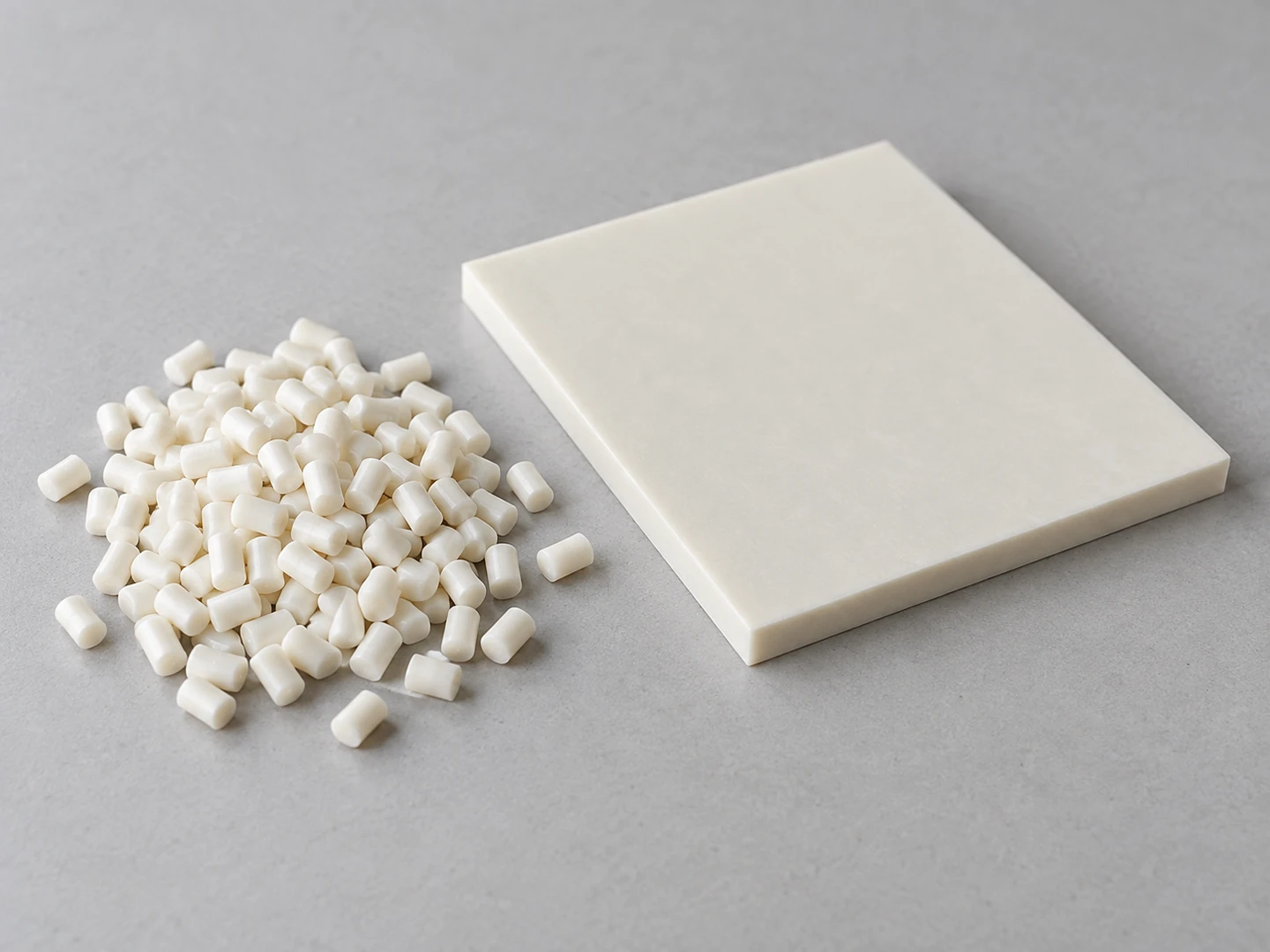 Illustrative mineral-rich granules and a composite sheet cross-section