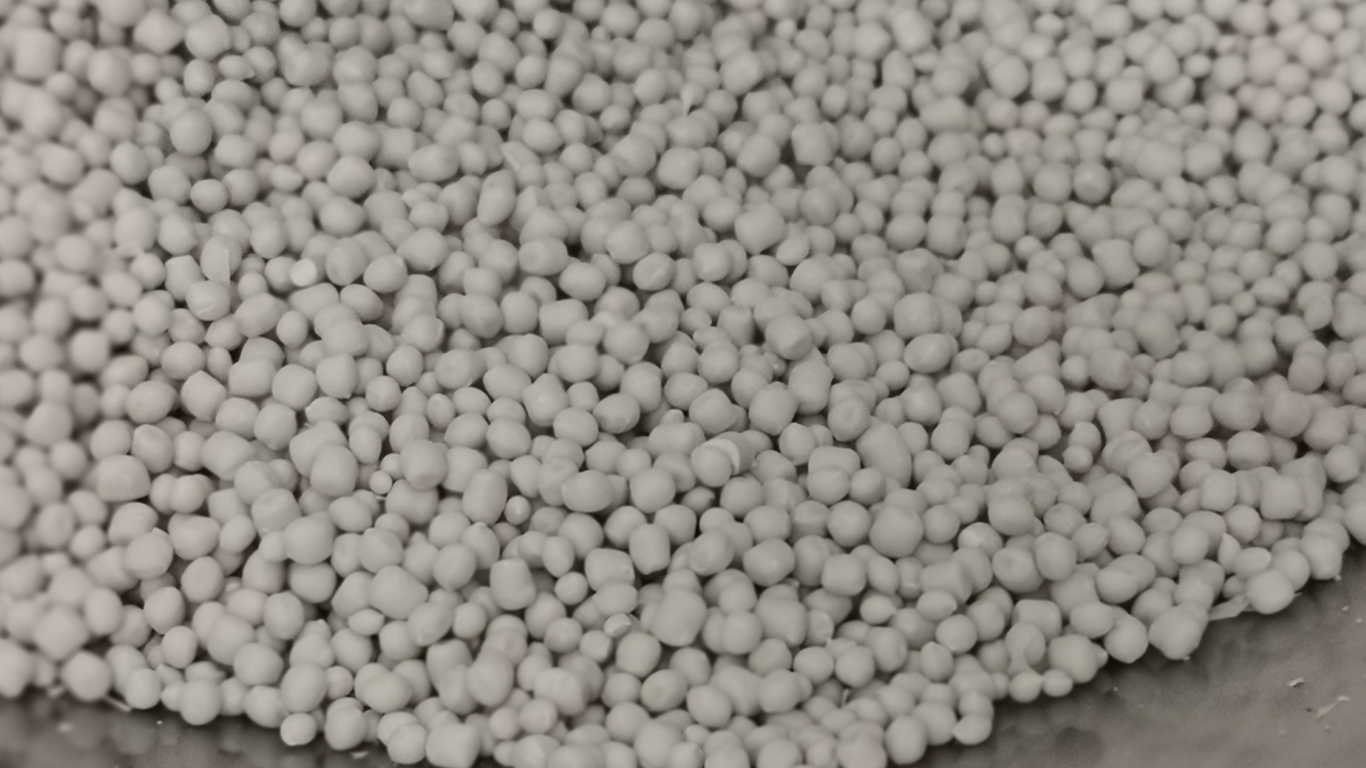 Company product photograph: mineral-rich pellets